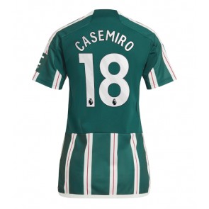 Manchester United Casemiro #18 Koszulka Wyjazdowych Kobiety 2023-24 Krótki Rękaw